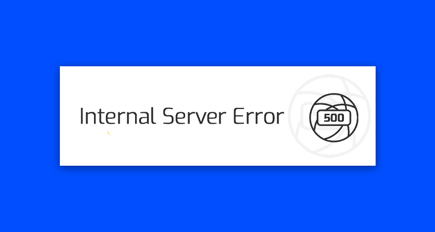 blad 500 internal server error