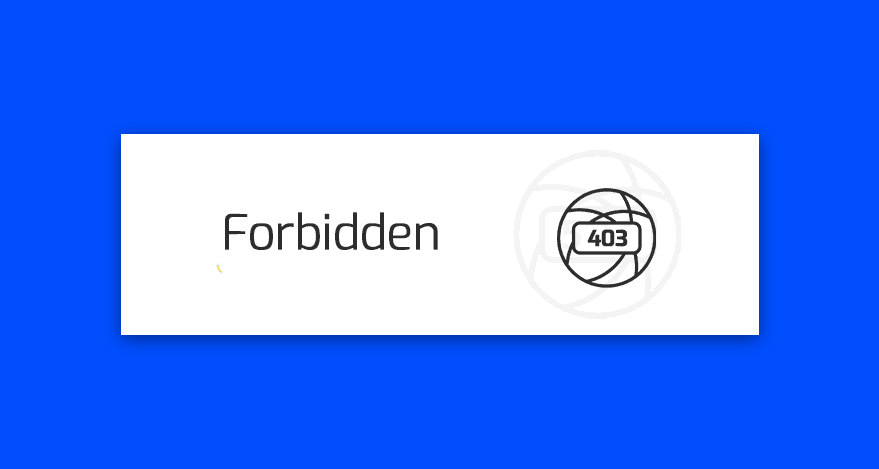 blad 403 forbidden