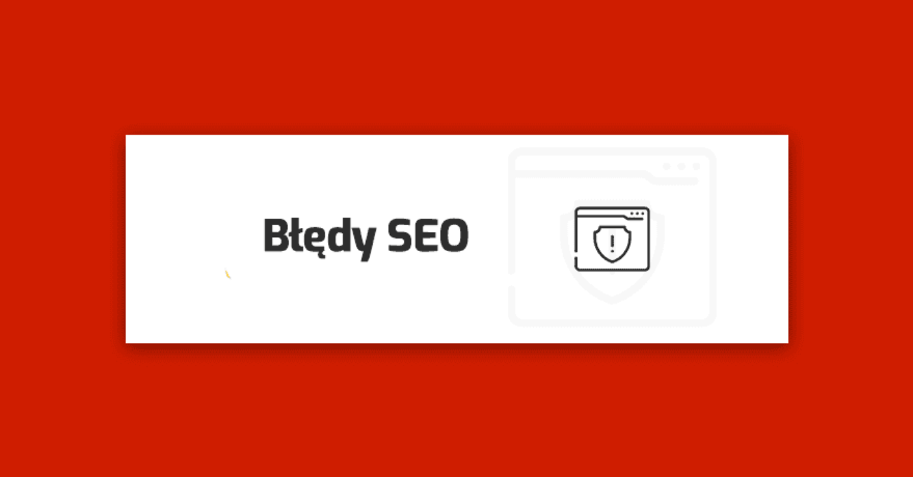 bledy seo